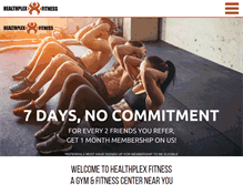 Tablet Screenshot of healthplexfitness.com